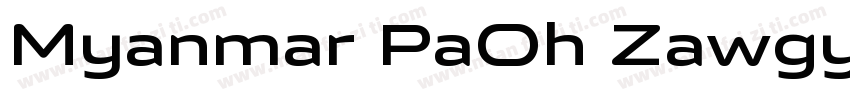 Myanmar PaOh Zawgyi字体转换